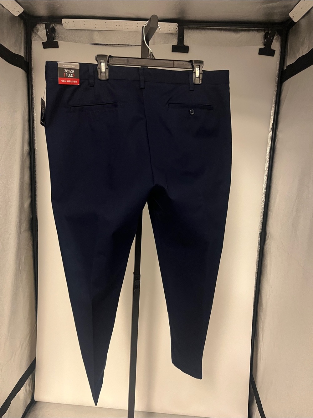 Van Heusen Dark Navy Men’s Dress Pants - Flat Front